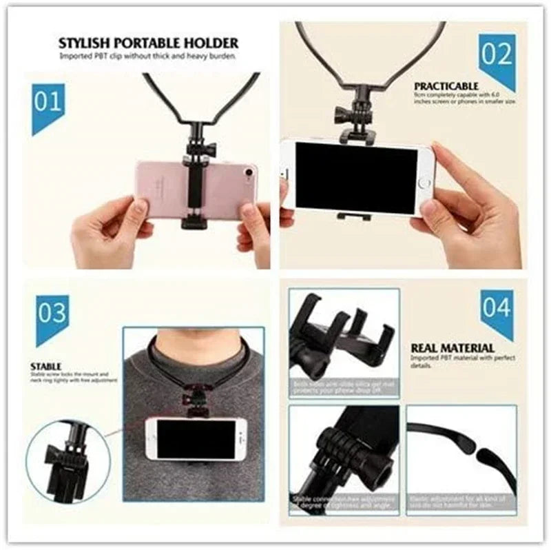 Wearable Neck Mobile Phone Stand