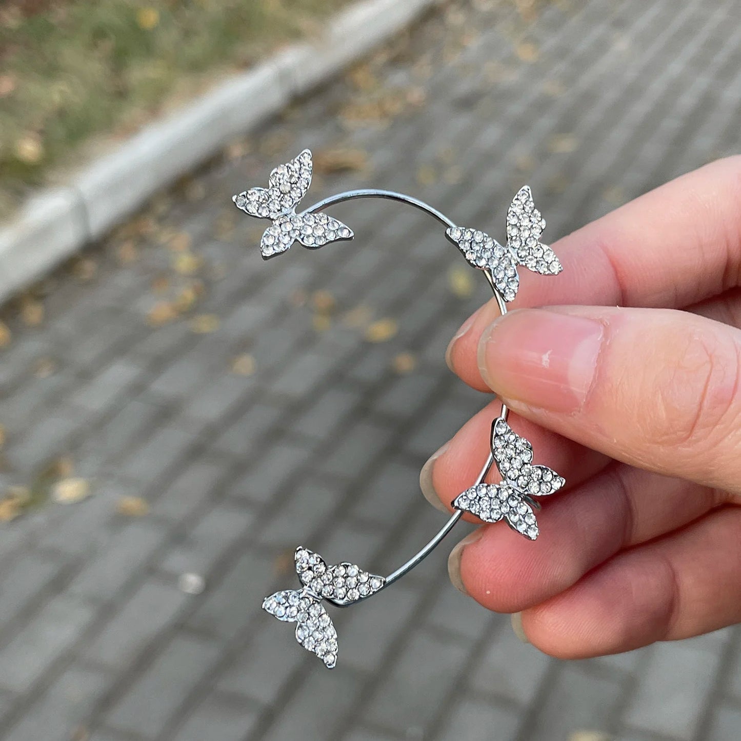 Korean Style Butterfly Ear Clips
