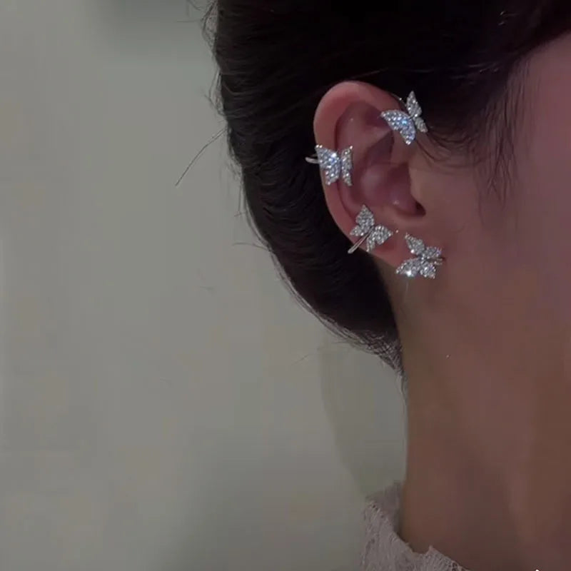 Korean Style Butterfly Ear Clips