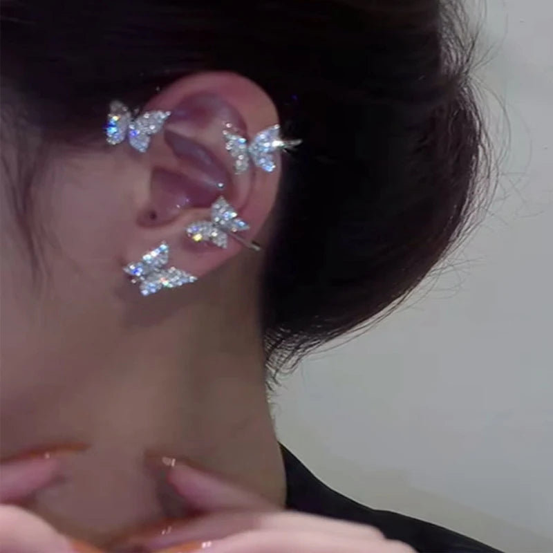 Korean Style Butterfly Ear Clips
