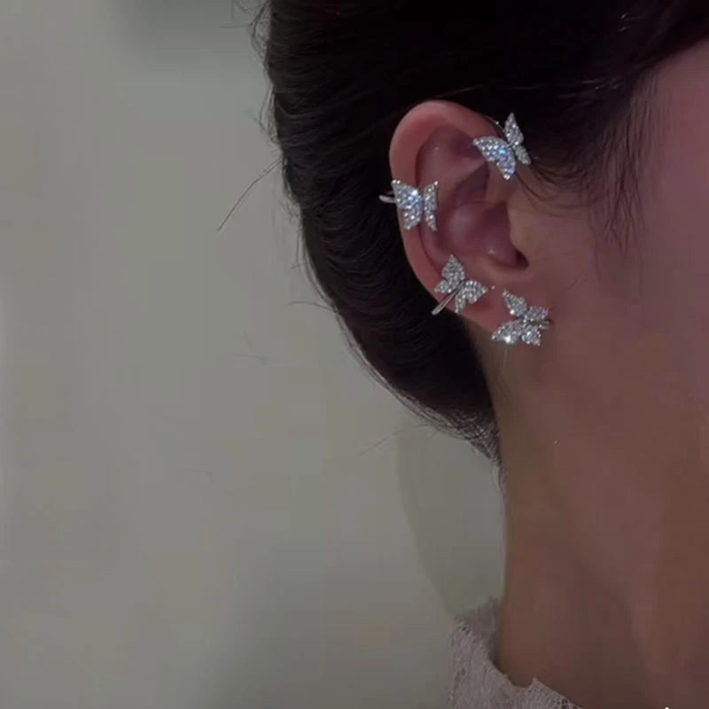 Korean Style Butterfly Ear Clips