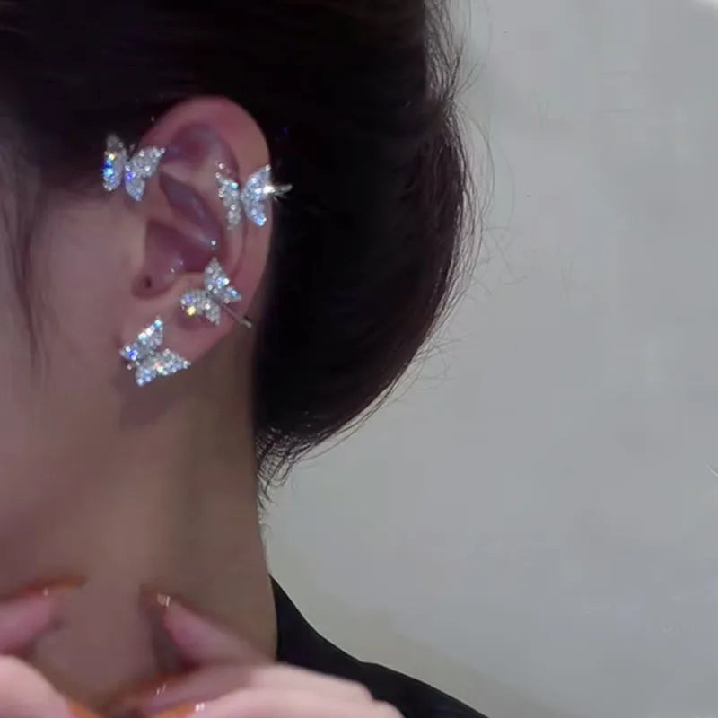 Korean Style Butterfly Ear Clips