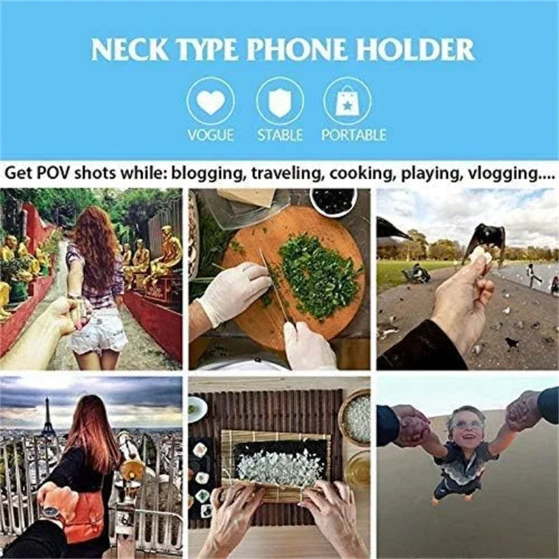 Wearable Neck Mobile Phone Stand
