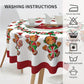 1pc Christmas Polyester Tablecloth - Lively Gingerbread Man Candy Pattern - Festive Decor for Home & Events - Durable Fabric, Instantly Adds Holiday Cheer - Perfect Christmas Gift