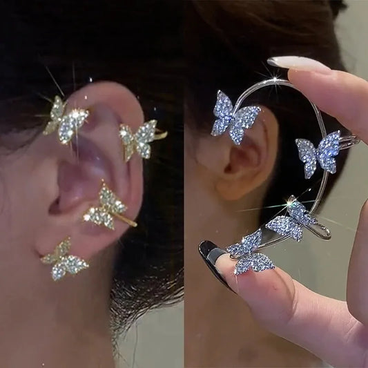 Korean Style Butterfly Ear Clips