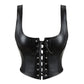 Women Pu Leather Corset Top Crop
