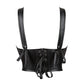 Women Pu Leather Corset Top Crop