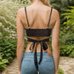 Women Pu Leather Corset Top Crop