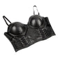 Women Pu Leather Corset Top Crop