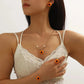Obega 4 PCS Sunflower Penant Neckalce