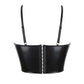 Women Pu Leather Corset Top Crop