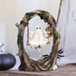 Halloween Themed Halloween Swing Ghost Ornament Handicraft Model Spooky Ghosts Decor Statue Display Ghost Halloween Decoration