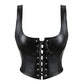 Women Pu Leather Corset Top Crop