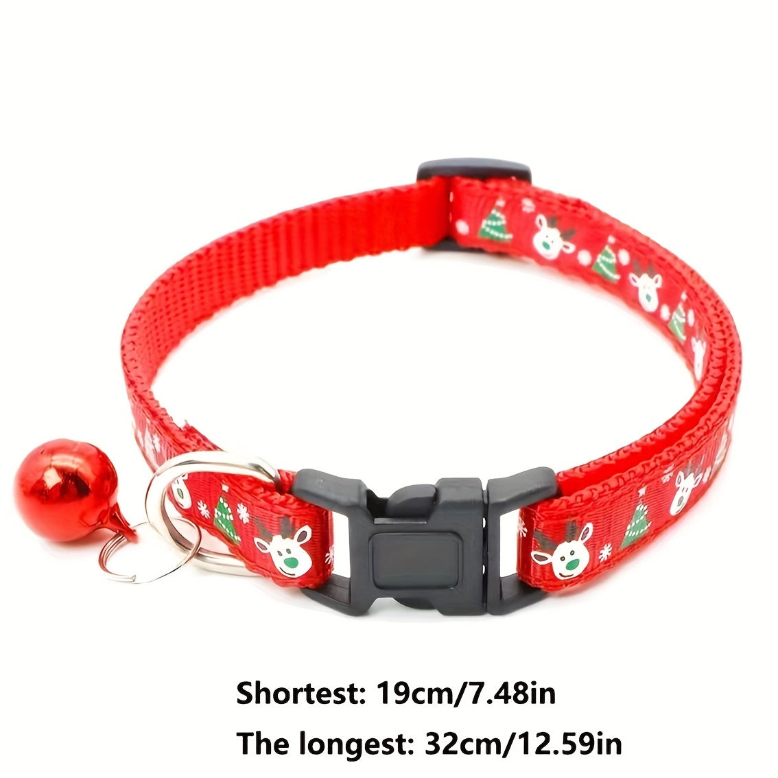 Pet Collar Christmas Nylon Cat Collar Adjustable Holiday Pet Collar, Pet Christmas Gift